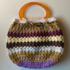 Handmade woven handbag